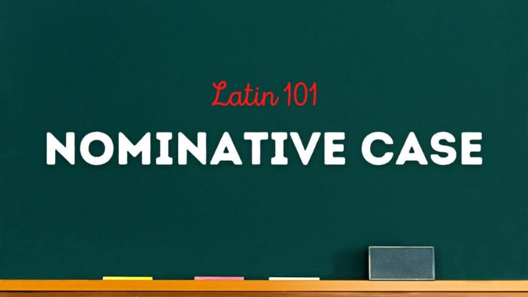 Latin 101 Nominative case