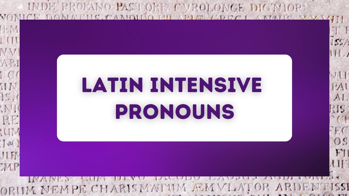 Latin intensive pronouns