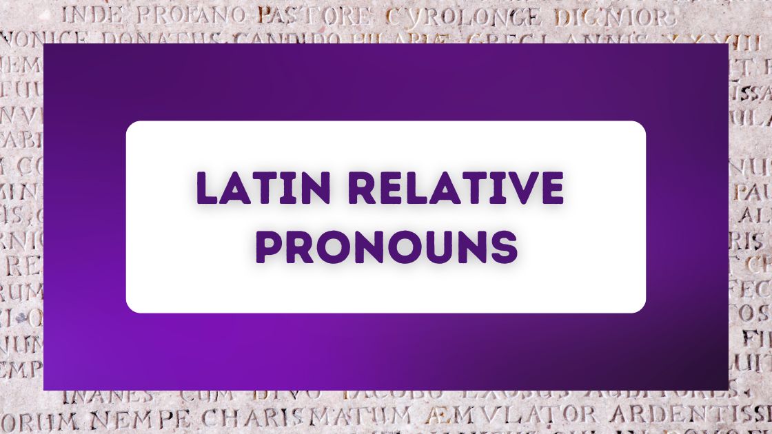 Latin relative pronouns