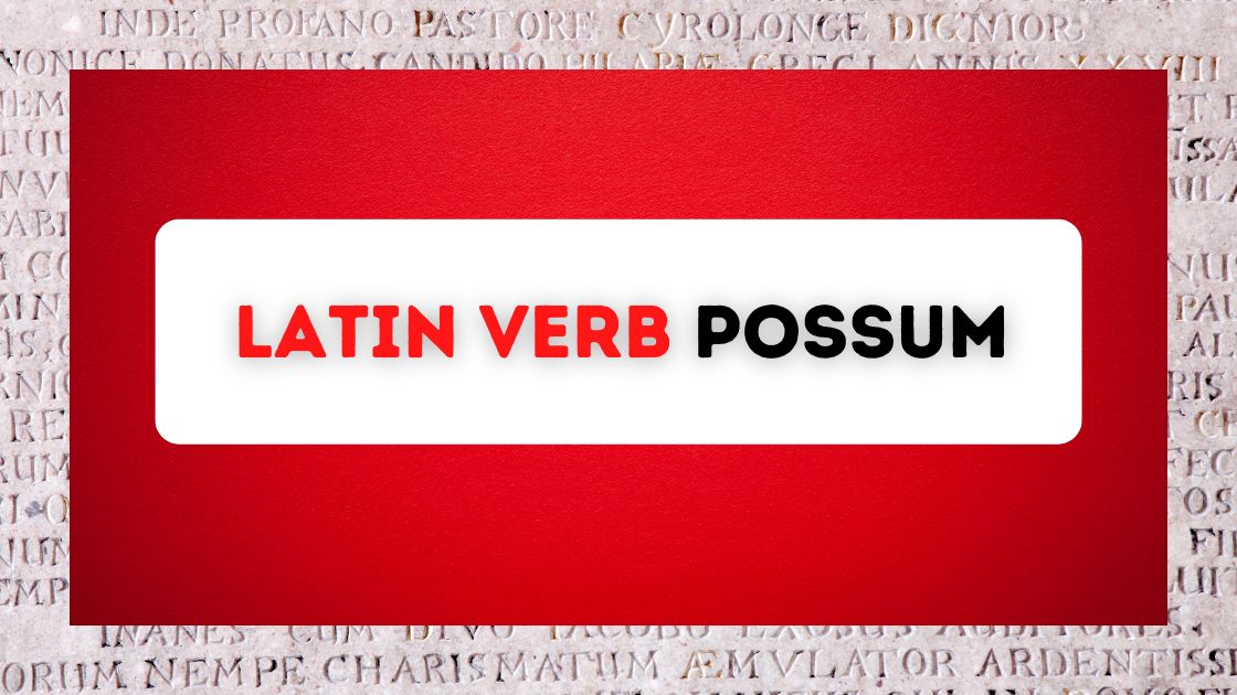 Latin verb possum