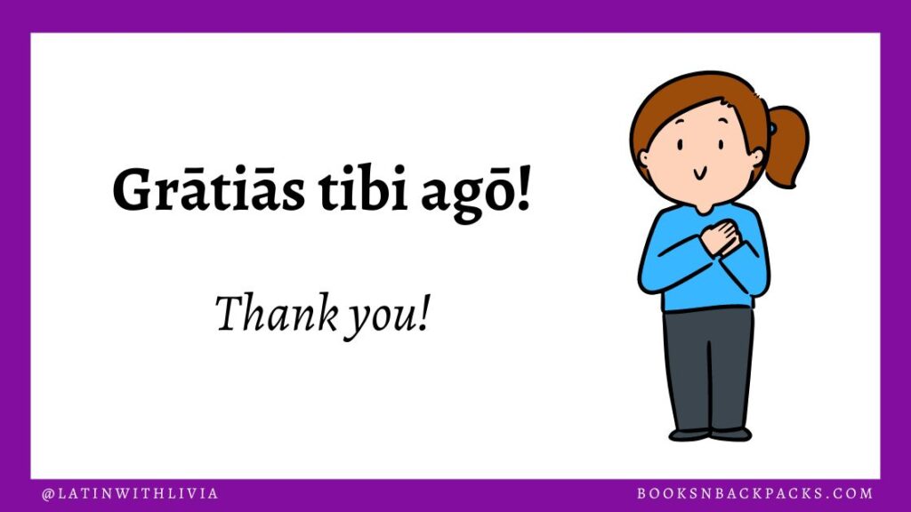 How to Say Thank You in Latin